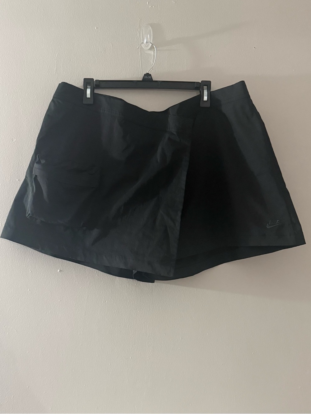 Nike Black Wrap-Front Athletic Skort